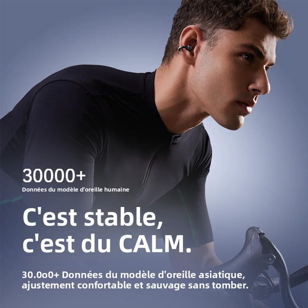 Casque d'écoute sans fil Bluetooth intelligent à conduction aérienne